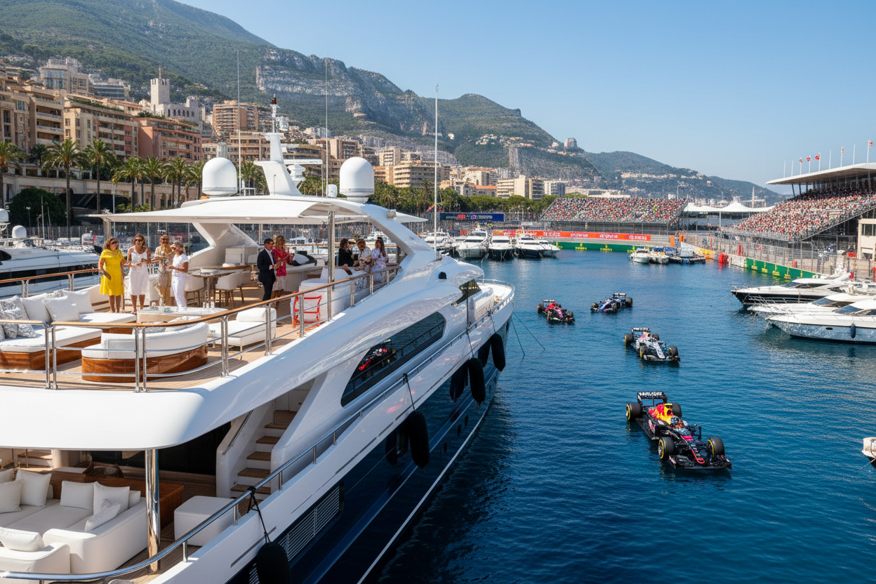 super yach at monaco f1